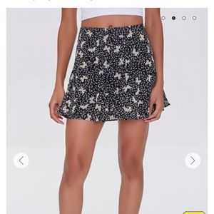 Butterfly print Mini Skirt